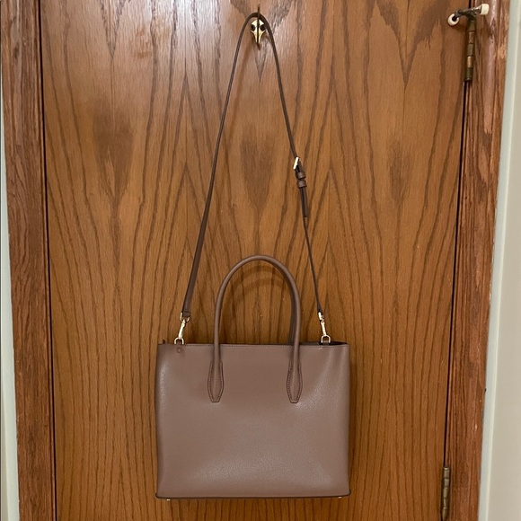 Kate Spade ♠️ UEC Taupe Brown Leather Shoulder crossbody or handbag - Picture 6 of 15
